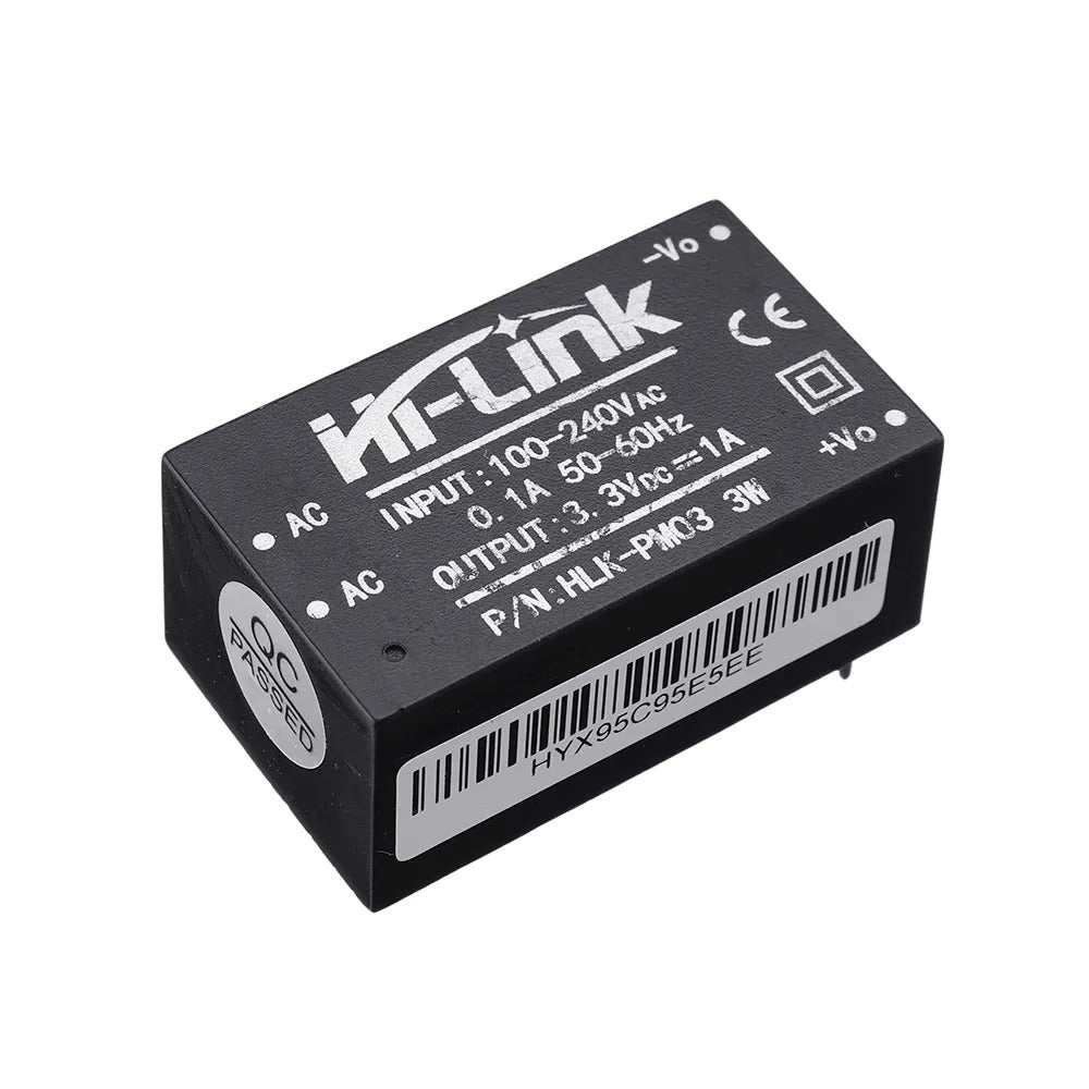 Módulo Mini Fonte Hi-Link 3.3V 3W 1A HLK-PM03 - ENE-FONTE-HLK-PM03-3V3 - Comecx Labs