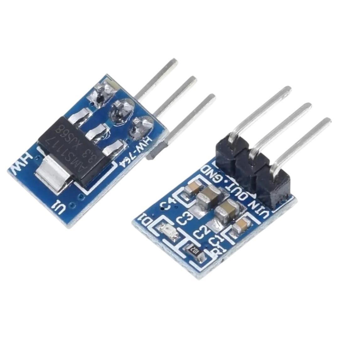 Módulo Regulador AMS1117 5V para 3.3V - ENE-REG-AMS1117-5V-3V3 - Comecx Labs