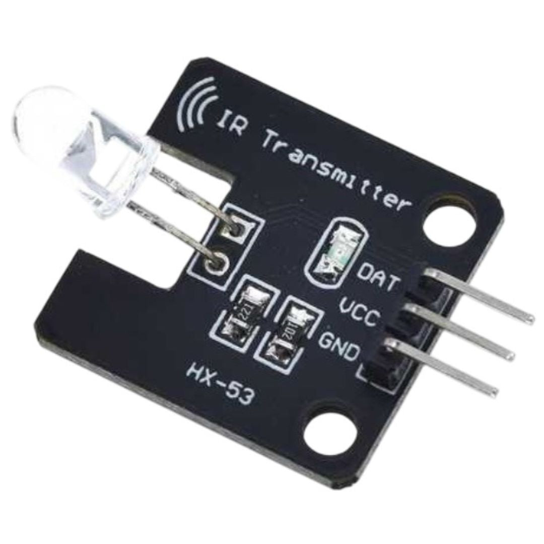 Módulo Transmissor TX Infravermelho IR 38kHz HX-53 Arduino - MOD-COM-IR-TX-HX53 - Comecx Labs