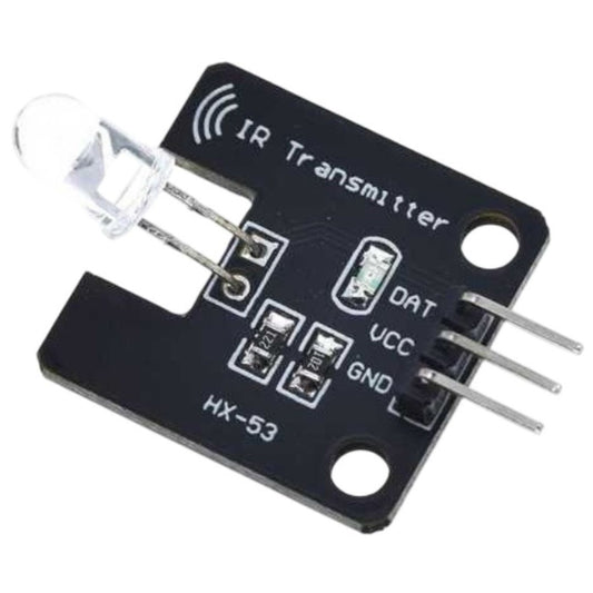 Módulo Transmissor TX Infravermelho IR 38kHz HX-53 Arduino - MOD-COM-IR-TX-HX53 - Comecx Labs