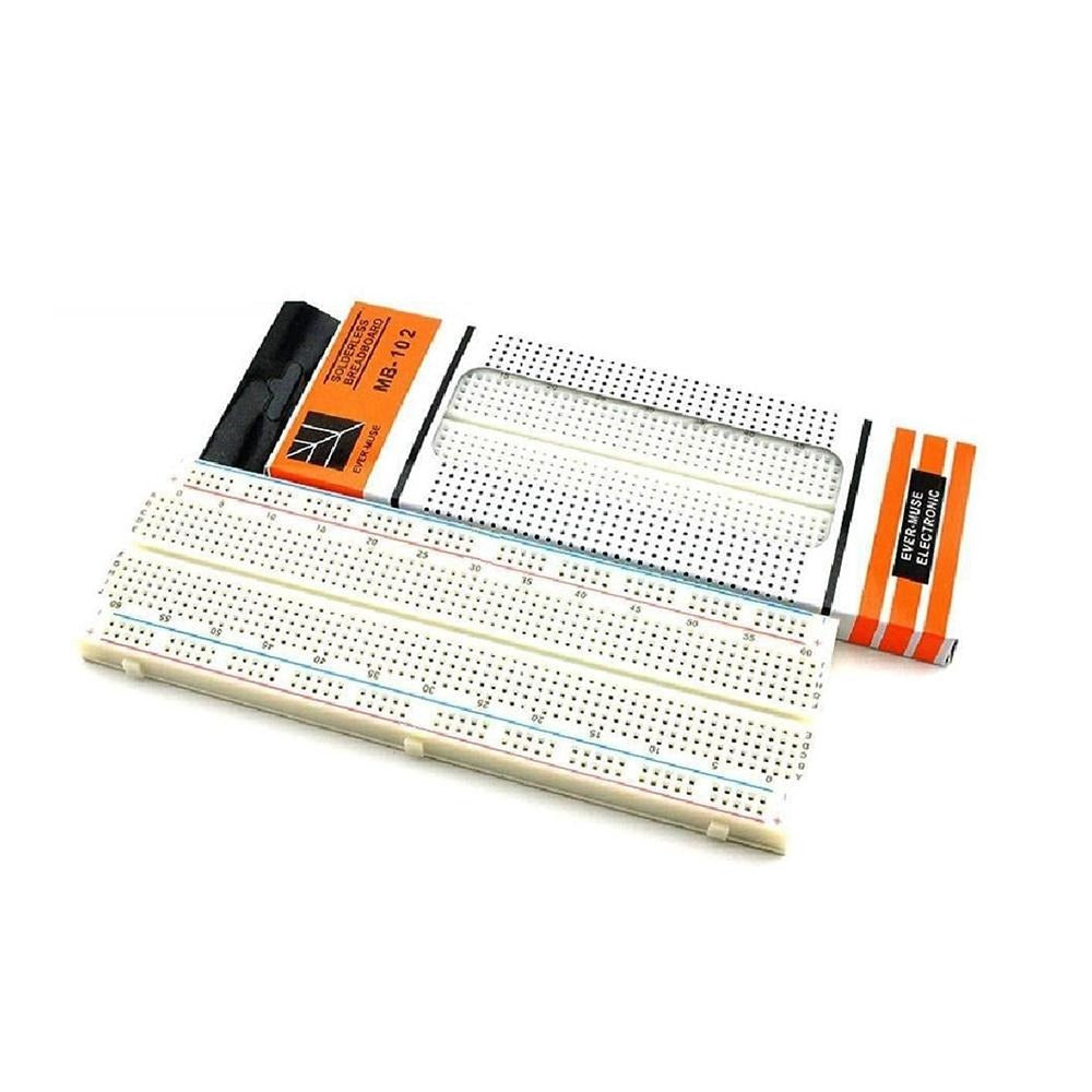 Protoboard MB-102 830 Pontos - Para Projetos Arduino - PROTO-MB102-830 - Comecx Labs