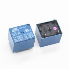 Relé 6V Songle 10A 5 Pinos Azul SRD-06VDC-SL-C - COMP-RELE-79416 - Comecx Labs