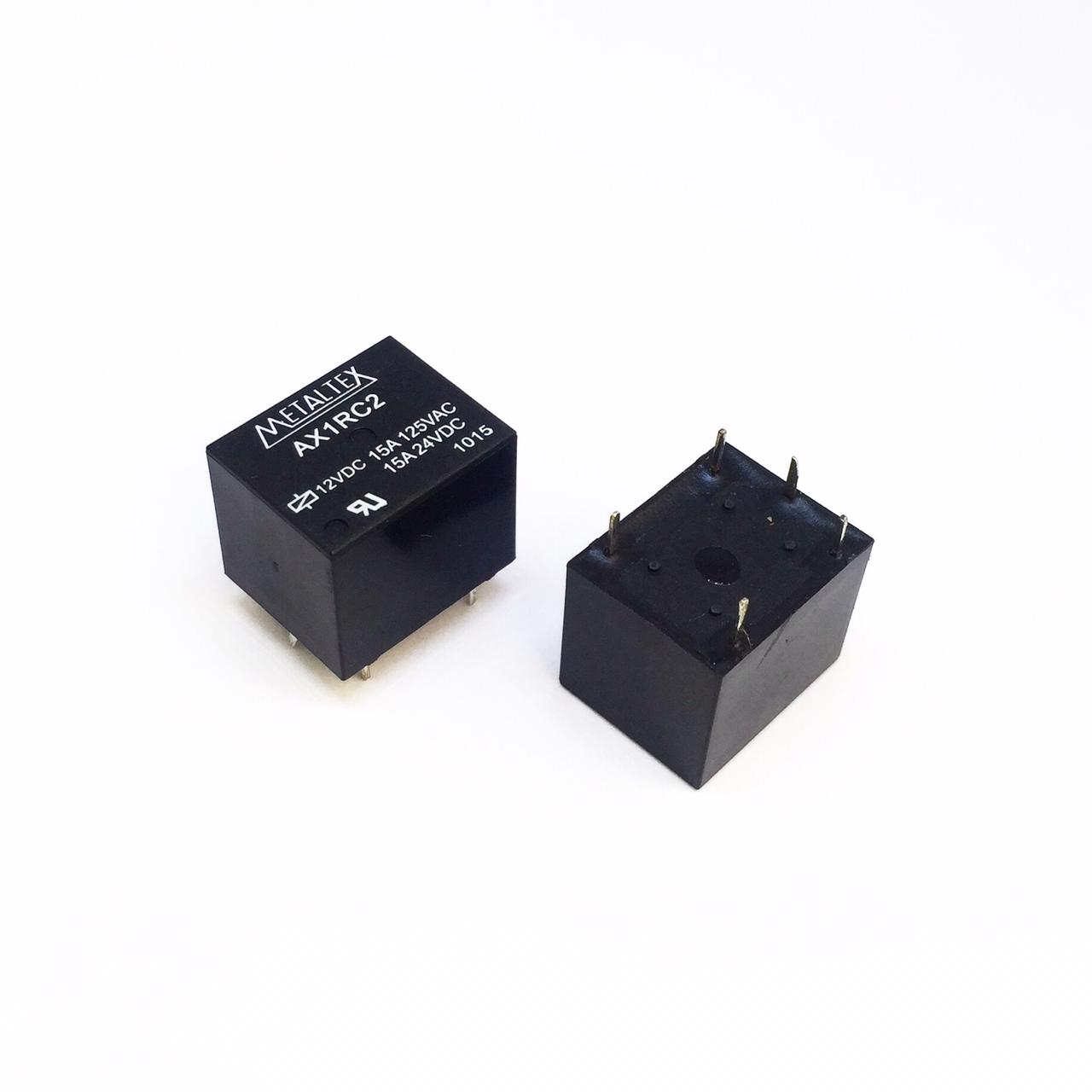Rele 12v 15a 5 pinos - Metaltex (AX1RC2) - MAN-PROT-RELAY-13469 - Comecx Labs
