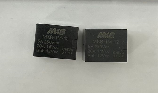 Relé 12V 20A Mini 5 Pinos MKB (MKB-1M-12) - MAN-PROT-RELAY-127557 - Comecx Labs