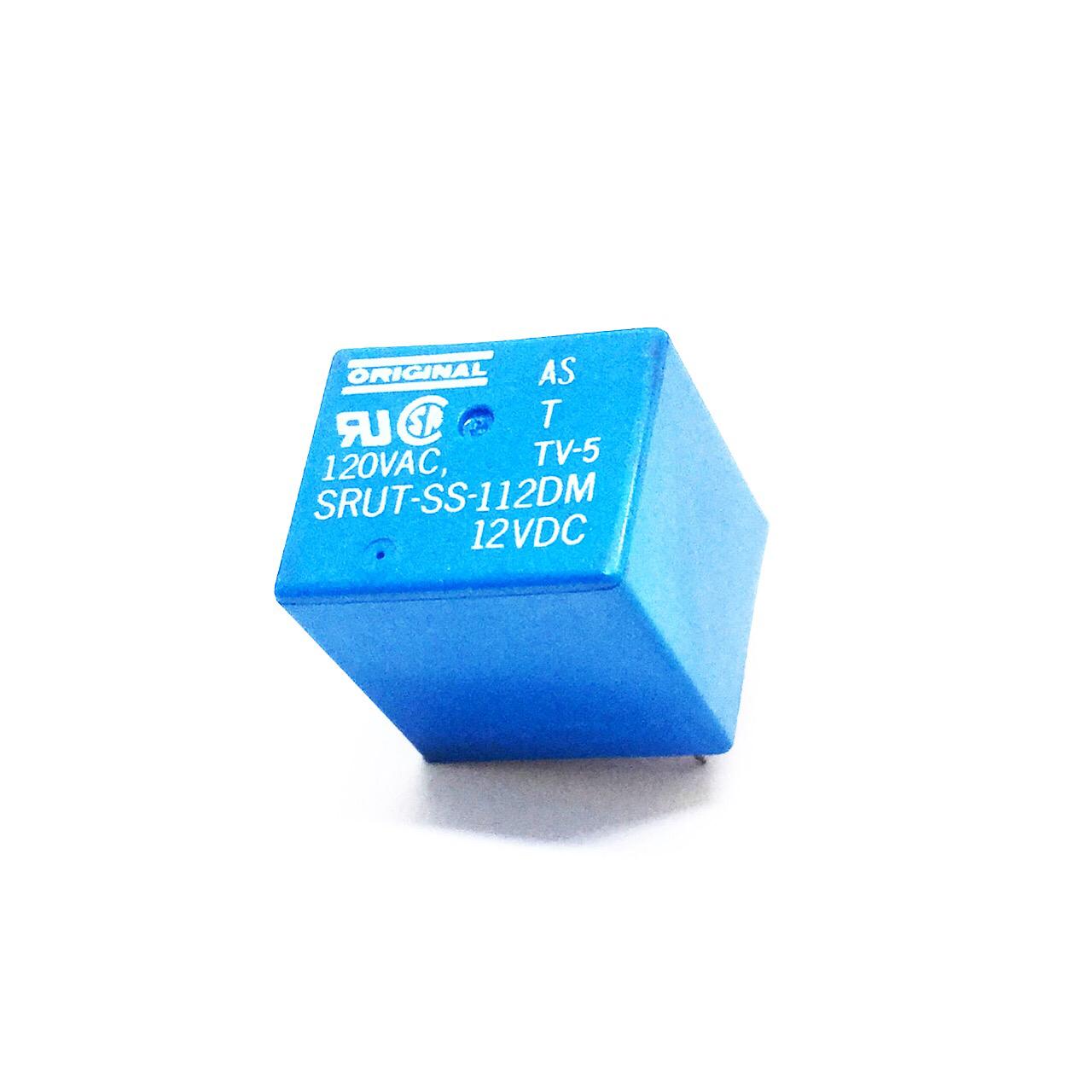 Rele 12v 4 pinos 120VAC (SRUT-SS-112DM) - MAN-PROT-RELAY-9975 - Comecx Labs