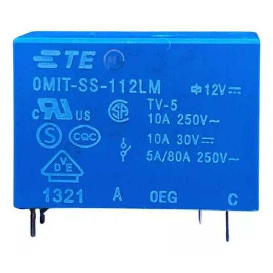 Relé 12VDC 10A 4 Pinos (OMIT-SS-112LM) - MAN-PROT-RELAY-174094 - Comecx Labs