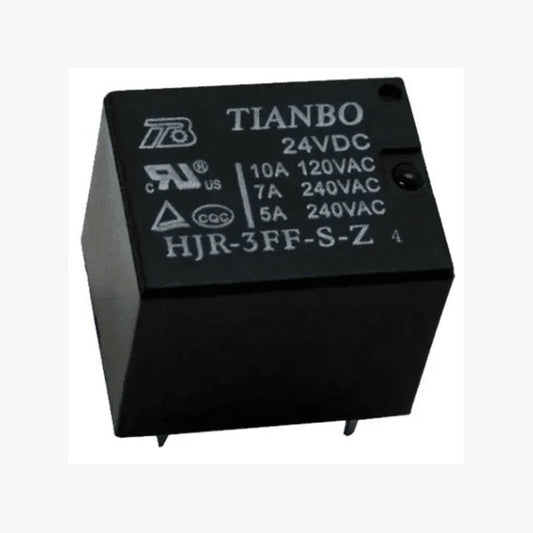 Rele 24V 10A 5 Pinos 120VAC (HJR-3FF-S-Z) - Tianbo - MAN-PROT-RELAY-103949 - Comecx Labs