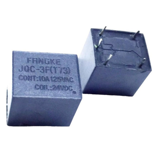 Relé 24V 10A 5 Pinos JQC-3F (T73) 125VAC - MAN-PROT-RELAY-10881 - Comecx Labs