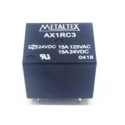 Rele 24v 15a 5 pinos - Metaltex (AX1RC3) - MAN-PROT-RELAY-2559 - Comecx Labs