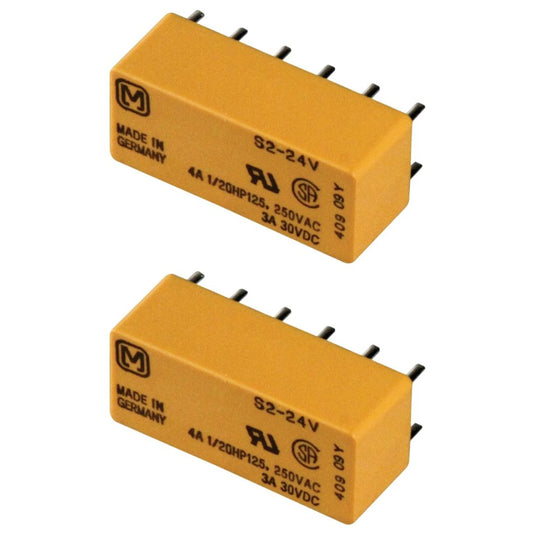 Relé 24V 4A S2-24V 12 Pinos 250VCA Laranja (S2-DC24V) - MAN-PROT-RELAY-211228 - Comecx Labs