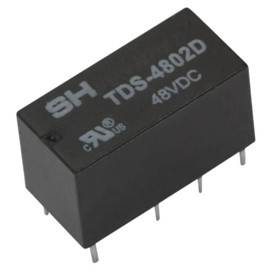Relé 48V 1A 8 Pinos 2 Contatos (TDS-4802D) SH - MAN-PROT-RELAY-203746 - Comecx Labs