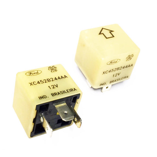Rele Auxiliar HL 12V 3 pinos - FORD (XC452B244AA) - MAN-PROT-RELAY-23689 - Comecx Labs