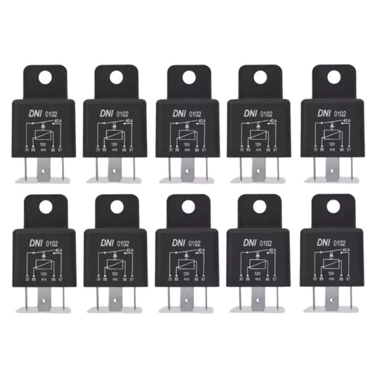 Relé Auxiliar Universal 12V 40A 4 Pinos DNI0102 (DNI102) - MAN-PROT-RELAY-184744 - Comecx Labs