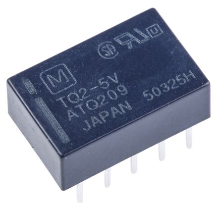 Rele de Sinal Fraco TQ2-5V 1A 5VDC 10 Pinos - MAN-PROT-RELAY-82677 - Comecx Labs