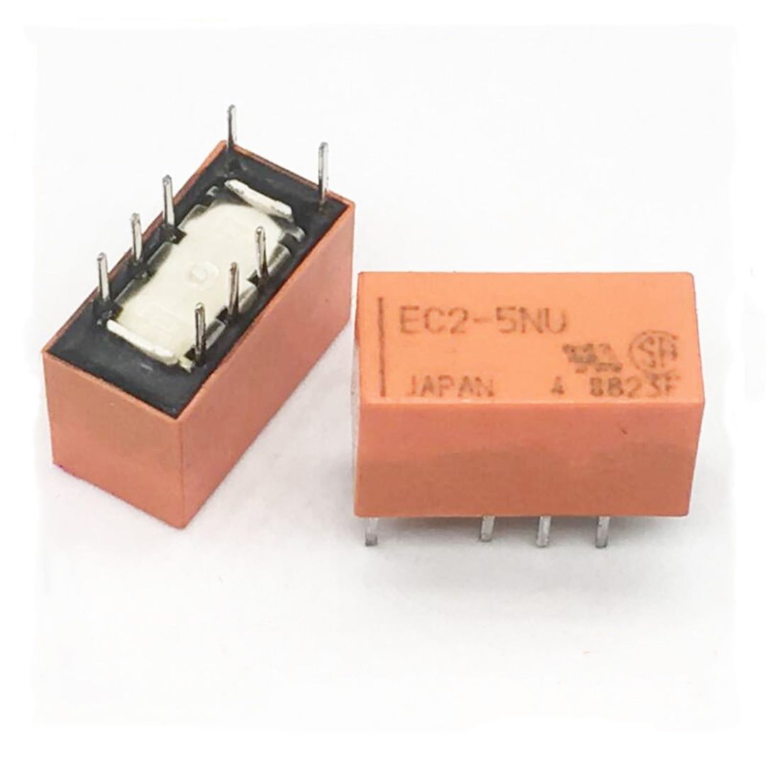 Relé EC2-5NU 5V 2A 8 Pinos DIP - MAN-PROT-RELAY-223270 - Comecx Labs
