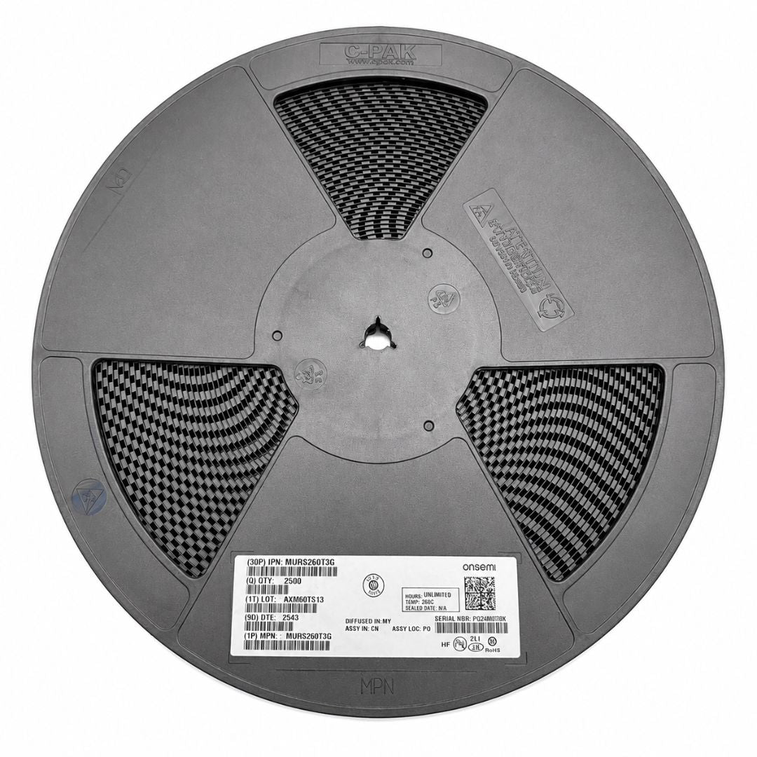 Rolo 2.500 peças - Diodo Retificador MURS260T3G 600V 2A DO-214AA-2 SMB SMD (U2J) - SEMI-245612 - Comecx Labs