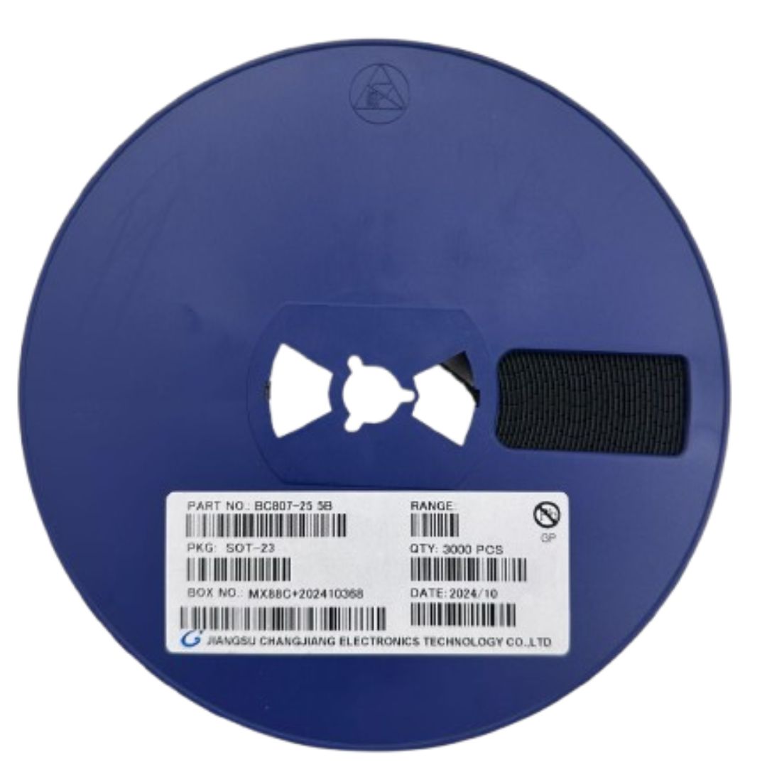 Rolo 3.000 peças - Transistor Bipolar BC807-25 PNP 45V 500mA SOT-23 SMD ( 5B ) - SEMI-234068 - Comecx Labs