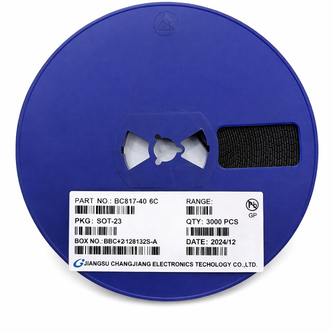 Rolo 3.000 peças - Transistor Bipolar BC817-40 45V 500mA SOT-23 (SMD) ( 6C ) - SEMI-234066 - Comecx Labs