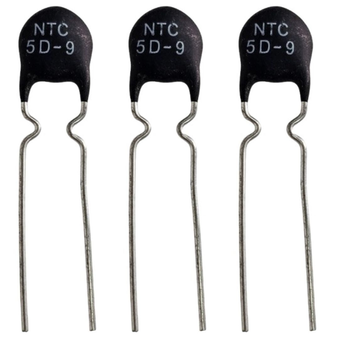 Sensor de Temperatura NTC 5D-9 5R Termistor 5D9 9mm - COMP-SNS-95419 - Comecx Labs