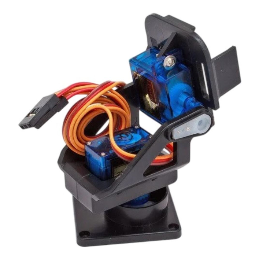 Suporte Pan/Tilt para Servo Motor SG90 - EST-SUP-PANTILT-SG90 - Comecx Labs