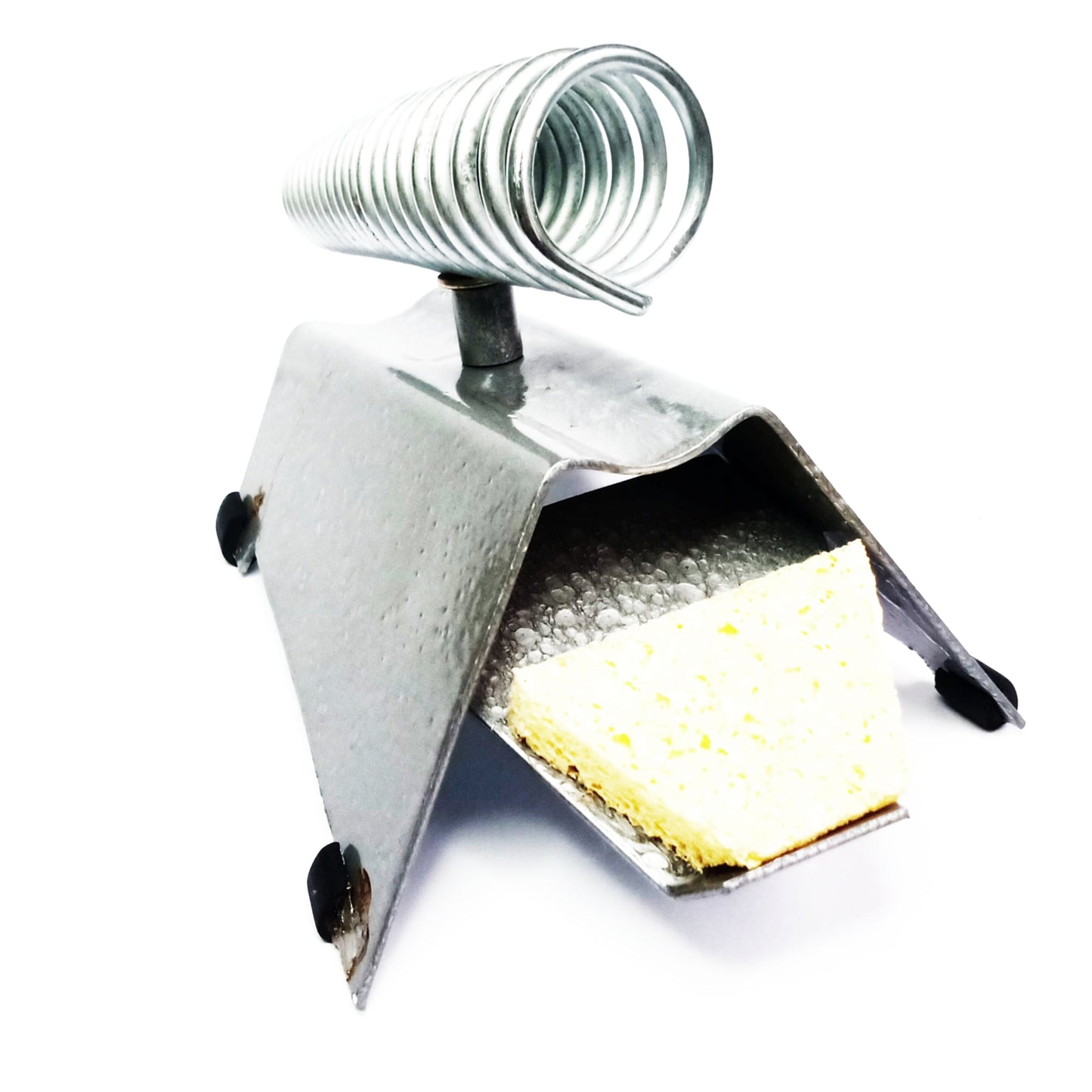 Suporte para Ferro de Solda com Base Estável e Esponja - FER-SUP-FERRO-SOLDA - Comecx Labs