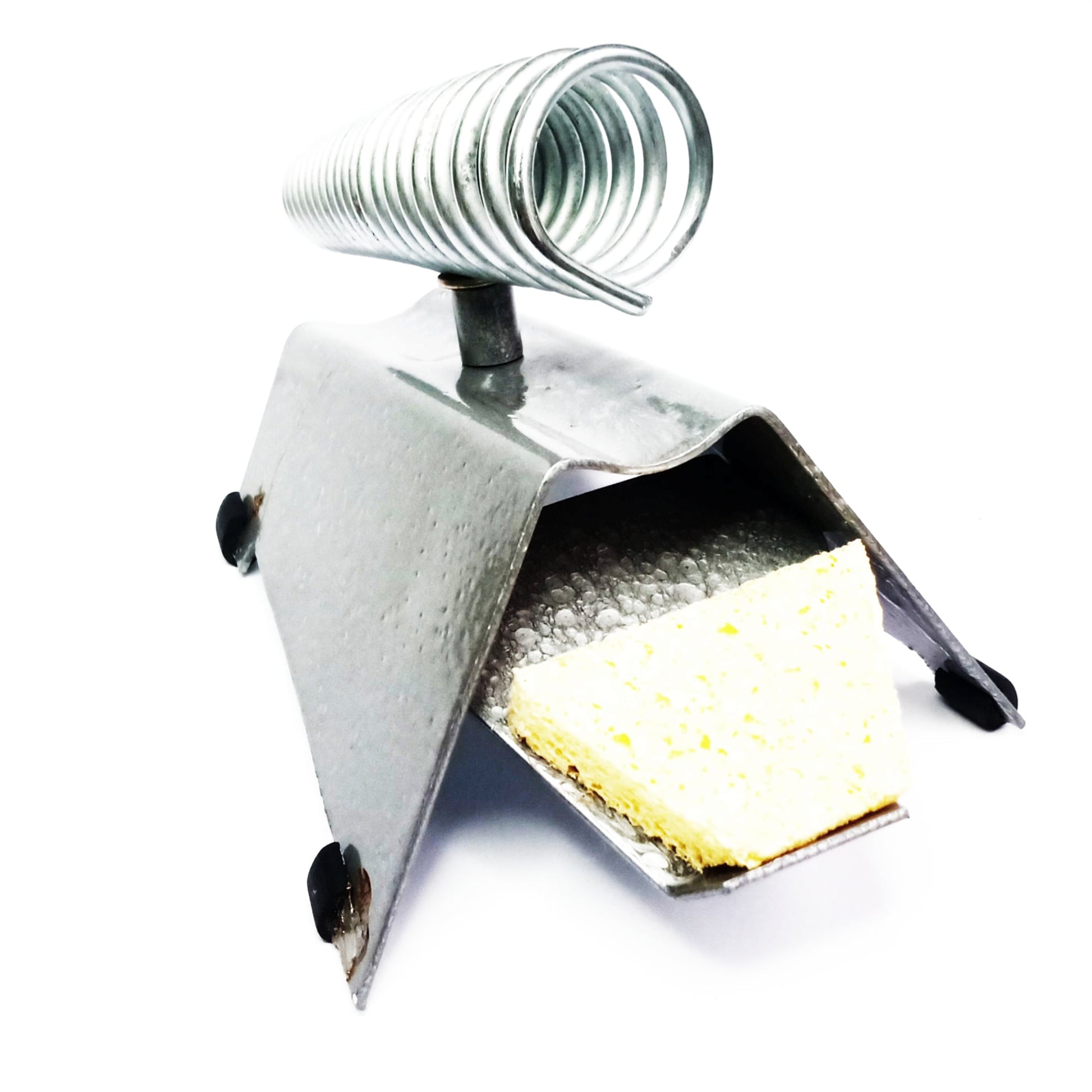 Suporte para Ferro de Solda com Base Estável e Esponja - FER-SUP-FERRO-SOLDA - Comecx Labs