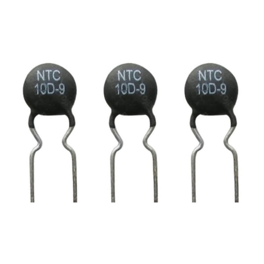 Termistor NTC 10D-9 (SCK-08102) 10R 2A 9mm Radial - Terminal Curto 10% - MAN-PROT-THERMAL-189854 - imagem 1 - Comecx Labs