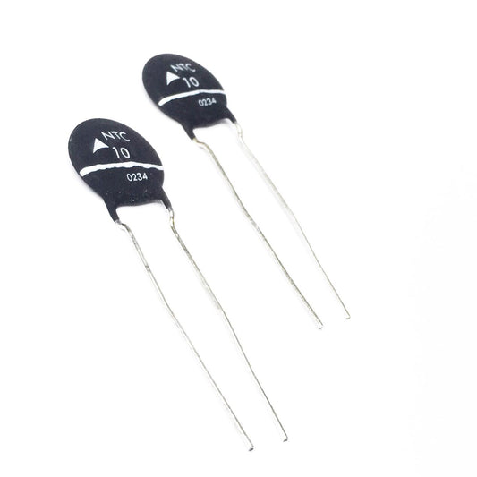 Termistor NTC 10R 4A 15mm - Epcos (B57237-S100-M) - MAN-PROT-THERMAL-25735 - imagem 1 - Comecx Labs
