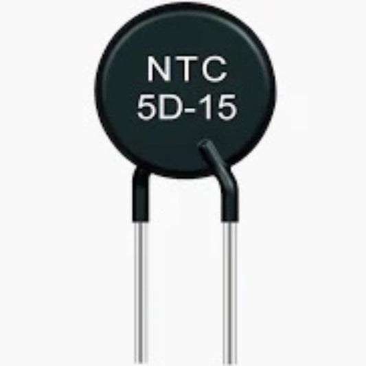 Termistor NTC MF72-5D15 5R 6A 15mm Radial PTH ( 5D-15 ) - MAN-PROT-THERMAL-235716 - Comecx Labs