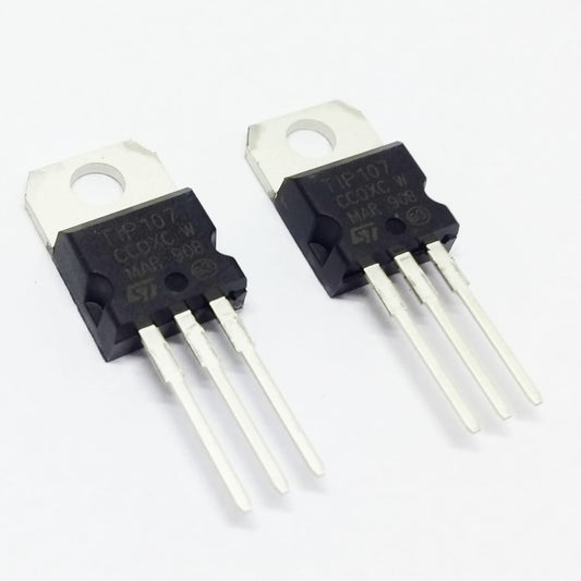 Transistor PNP TIP107 TO-220 PTH - SEMI-TECH-TIP107 - Comecx Labs